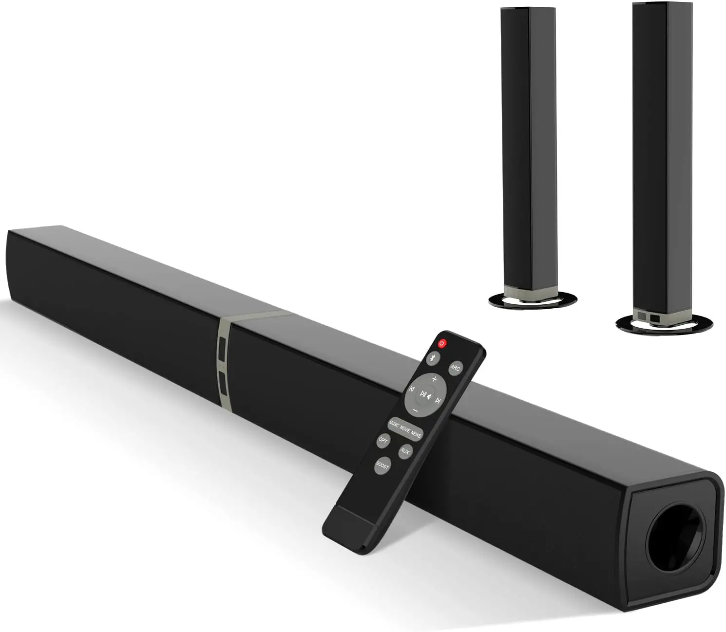 MZEIBO Sound Bars for TV Bluetooth Soundbar for TV