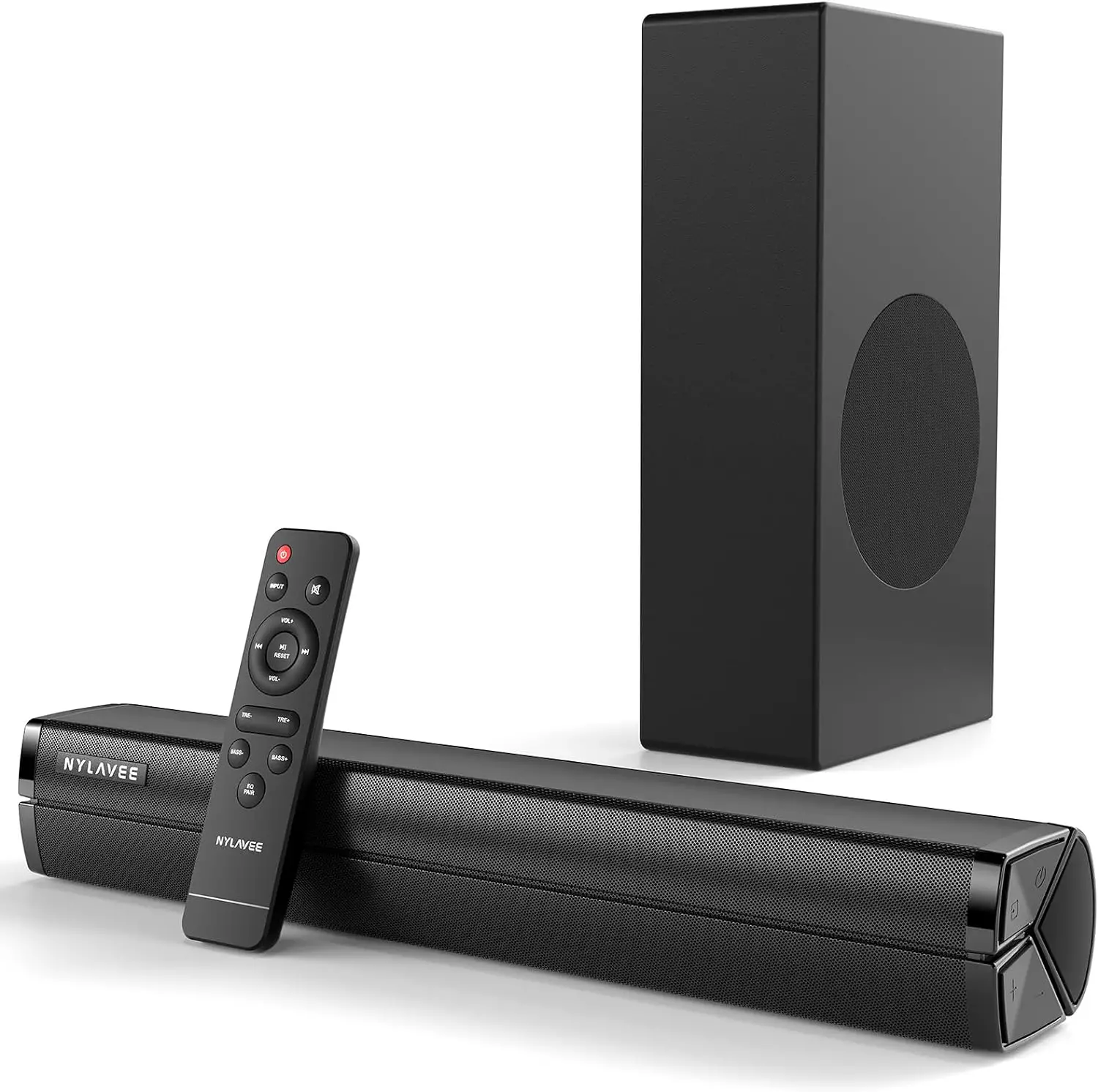 Nylavee Sound Bars for TVs with Subwoofer